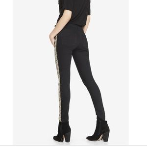 Express black skinny legging jean